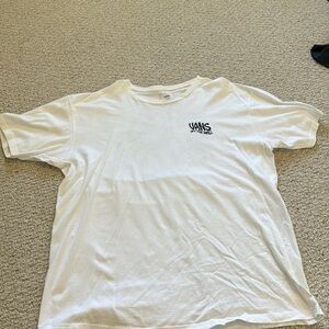 Never worn. Spotless white. Vans t shirt